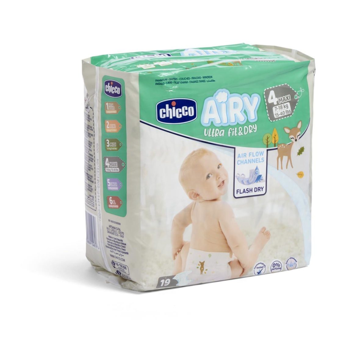 Pannolini taglia 4 Maxi – Airy Ultra Fit&Dry Chicco