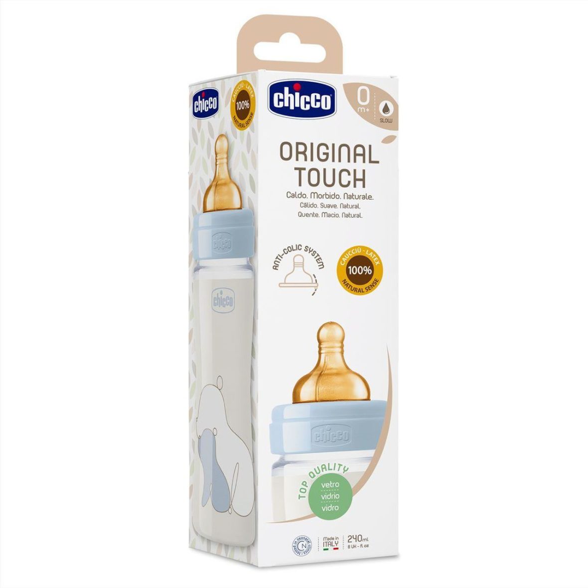 Original Touch 240ml Flusso regolabile – bottiglia di vetro1
