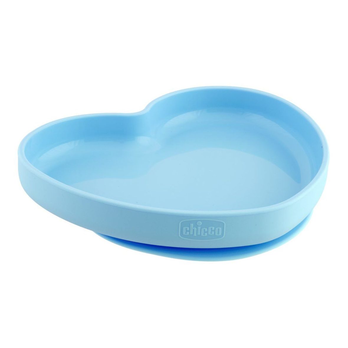 Piatto Cuore in Silicone con Ventosa