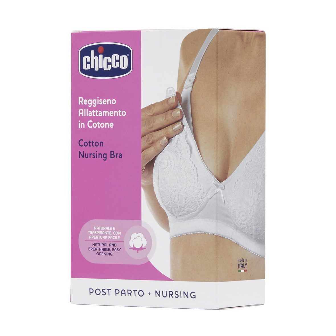 Reggiseno Allattamento in cotone bianco Chicco3