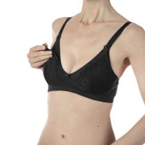 Reggiseno Allattamento in cotone nero Chicco