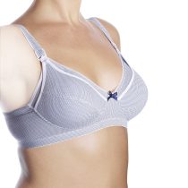 Reggiseno allattamento in cotone stretch blu - varie taglie