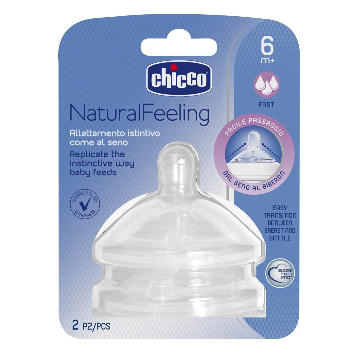 Tettarella NaturalFeeling 6m+ 3fori 2 pz