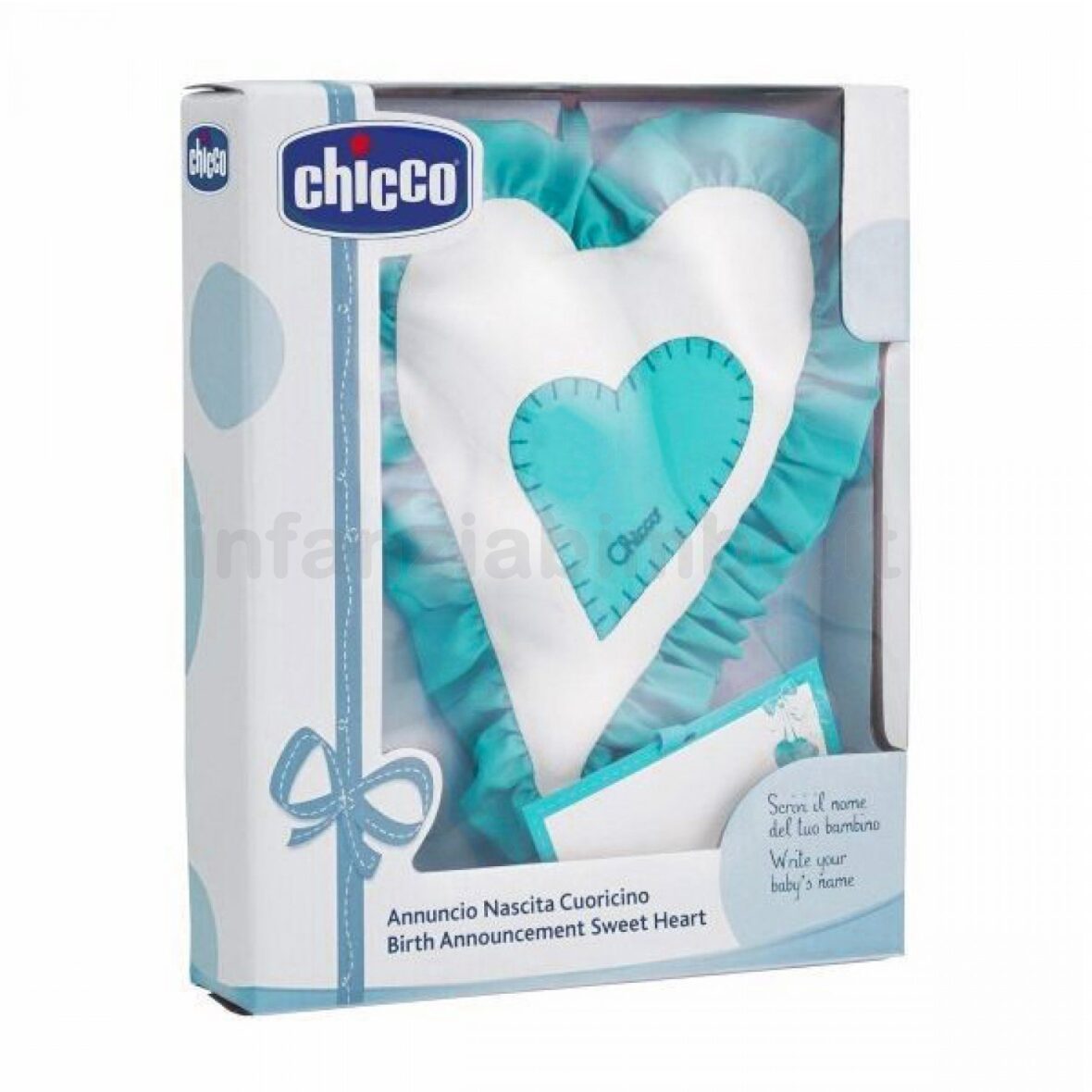CHICCO Fiocco Nascita Cuoricino Azzurro